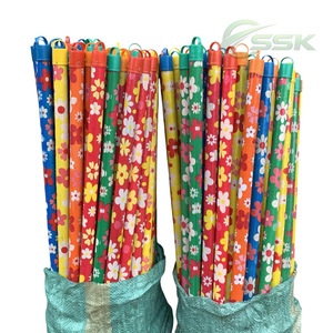 Balai ménager écologique portable léger avec manche en bois et revêtement PVC, 2 en 1, poils doux, pour toilettes et meubles, Vietnam - Product Image 1