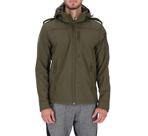 Veste à capuche unisexe décontractée d'hiver en softshell coupe-vent respirante légère imperméable pour l'extérieur, personnalisable OEM - Product Image 1