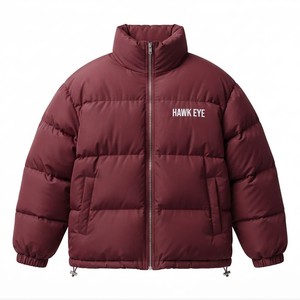 <b>Women</b> Trendy <b>Padded</b> <b>Winter</b> Jacket Regular Fit Quilted <b>Coat</b> Full Zip Stand Collar Fashion Outerwear Custom Print - Product Image 2