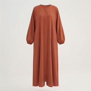 Venta al por mayor: Nuevo Khimar Hijab Modesto para Mujer Musulmana, Vestido Abaya de Organza Transpirable y Ecológico con Cola de Capilla de Alta Calidad - Product Image 1