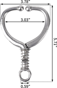 Anneau nasal pour bétail, en acier au carbone, antirouille, verrouillage sécurisé, 3,03 pouces, robuste, pour bovins, insertion facile et verrouillage sécurisé - Product Image 2