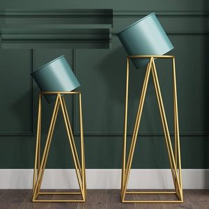 Soporte de Metal Alto para Macetas con Maceta Verde, Diseño Artesanal Resistente para Macetas Pesadas y Decoración Elegante para el Hogar, Precio de Fábrica - Product Image 6