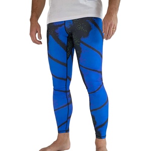 Wholesale Men's Sport Seamless Compression Fitness Tights <b>Leggings</b> Custom Design Elastic Waist Anti-Bacterial Breathable - Product Image 1