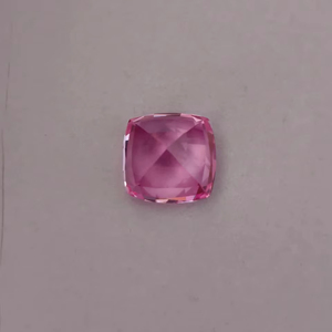 Zafiro rosa cultivado en laboratorio de alta calidad, piedra preciosa suelta, corte esmeralda, claridad brillante, piedra facetada para la fabricación de joyas. - Product Image 1
