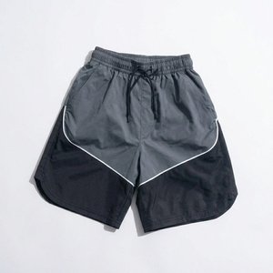 RTS New Arrivals Custom Logo Gray Black Men's 100% Nylon <b>Wind</b> <b>Breaker</b> Sets Breathable Quick Dry Vintage Highstreet Hoodies Short - Product Image 4