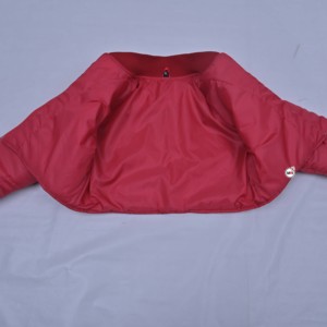 Chaquetas Acolchadas de Invierno para Mujer, Transpirables, con Cadenas, Color Rojo Sólido, Manga Larga, Cuello Alto, Cierre de Cremallera, Alta Calidad - Product Image 6