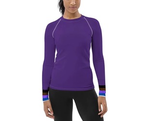 Haut de yoga respirant à manches longues pour femme, en mélange de spandex, compression, séchage rapide, protection anti-UV, fabrication usine - Product Image 1