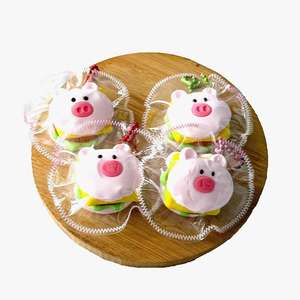 CHENXI Mini Llavero de Hamburguesa de Cerdo, Juguetes Blandos Antiestrés Fidget Taba para Niños - Product Image 6