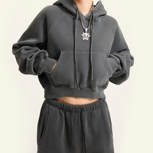 Sweat-shirt à capuche raglan personnalisé Eazwears pour femme, en molleton de coton, respirant, écologique, léger, pour le sport - Product Image 5