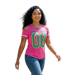 Camiseta Premium para Mujer con Hombros Descubiertos, Diseño Gráfico Serigrafiado, Algodón Suave, Estilo Casual, para Uso Diario - Product Image 2