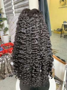 100% cabello Remy sin procesar Frontal personalizado Color 13x4 rizado euroasiático Jerry Curl cabello humano vietnamita 100% auténtico - Product Image 5