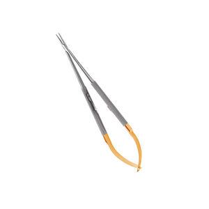 Portaagujas Micro Recto Castro con Punta de Diamante, 18 cm, Instrumento Quirúrgico Dental de Acero Inoxidable, Kit de Sutura de Precisión - Product Image 3