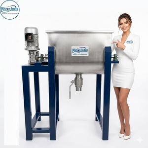 Mezcladora Horizontal de Cinta de Acero Inoxidable de Alta Resistencia, Motor de 3 kW, Capacidad de 100 L, Mezcla Eficiente de Polvo Seco, Recubrimiento de Alimentos - Product Image 5