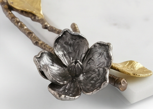 Elegant Floral Design <b>Cheese</b> <b>Knife</b> <b>Set</b> With Marble Board And Metal Handle For Kitchen Use Home Use Tableware And Hotel Use - Product Image 2