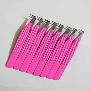 Pinzas para Pestañas con Recubrimiento en Polvo, Pinzas Profesionales para Extensión de Pestañas, Pinzas para Cejas de Acero Inoxidable, Proveedor Mayorista - Product Image 5