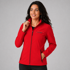 Chaqueta Softshell de Alto Rendimiento para Mujer, Logotipo Personalizado, Flexible, Ligera, Cálida, Transpirable, Informal para Exteriores, Chaqueta Softshell al por Mayor - Product Image 3