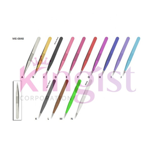 Nuevas Pinzas para Extensión de Pestañas con Punta de Fibra, Acero Inoxidable, Marca Privada, Venta al por Mayor, Juego de Pinzas para Pestañas - Product Image 3