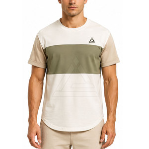 Classic <b>Men</b> <b>Longline</b> <b>T</b>-<b>Shirts</b> Lightweight Breathable Casual Crew Neck Apparel For Daily Comfort And Stylish Outfits - Product Image 3