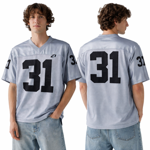 ชุดยูนิฟอร์มรักบี้แบบกำหนดเอง กางเกงขาสั้นระบายอากาศ เสื้อเจอร์ซีย์อเมริกันฟุตบอล ซับเหงื่อ ชุดฝึกซ้อมในสนาม พิมพ์ลายแบบ Sublimation - Product Image 1