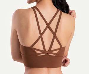 เสื้อชั้นในกีฬา Nesta Sports แบบสั่งทำพิเศษ รองรับสูง ระบายอากาศได้ดี สายไขว้หลัง ผลิตจากผ้าสแปนเด็กซ์และไนลอน ยืดหยุ่นสูง เหมาะสำหรับออกกำลังกาย โยคะ และเล่นกีฬาสำหรับผู้หญิง - Product Image 5