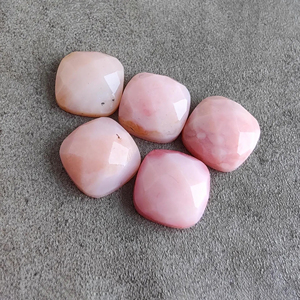 Ópalo Rosa Natural, Corte Checker, Cabujón, Gema Suelta con Forma de Cojín Calibrada para Joyería, Todos los Tamaños Disponibles - Product Image 2