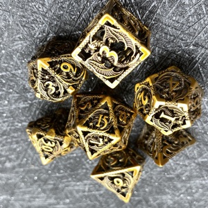 Maxmax vente en gros crânes creux dnd dés d & d donjons et dragons jeux rpg dnd prêt à expédier dés en métal creux - Product Image 1