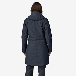Parka longue à capuche pour femme, manteau d'hiver imperméable en polyester matelassé, manches longues, style minimaliste, coupe-vent, écologique, couleur unie - Product Image 5
