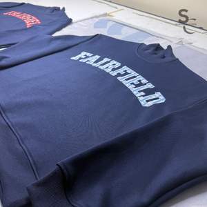 Sweat-shirt unisexe personnalisé à col montant, motif gingham, logo brodé et tissu molletonné en coton épais avec service OEM - Product Image 2