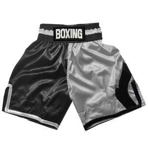 Shorts de boxe personnalisés pour hommes, écologiques, 100 % polyester, taille mi-haute élastique, décontractés, respirants, tissés - Product Image 2