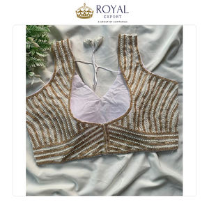 เสื้อผู้หญิงดีไซน์ใหม่ ราคาขายส่ง ผ้าไหมแท้ งานปักมือทั้งตัว เปิดหลัง สวยงาม ราคาประหยัด - Product Image 6