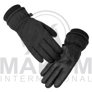 Guantes de Invierno Cálidos de Cuero para Hombres, Mujeres y Niños, Diseño de Dedos Separados Antideslizantes, Protección Impermeable para Esquí - Product Image 3