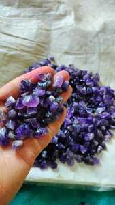 Natural African Amethyst Rough Stone Purple <b>Crystal</b> <b>Chips</b> Mixed Shapes for Jewelry Making - Product Image 5