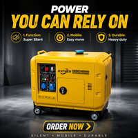 5kVA 8kVA 10kVA 12kVA 15kVA Fabrik Super Leise Dieselgeneratoren Set 20kW 25kW 30kW Notstromaggregat Stromerzeuger