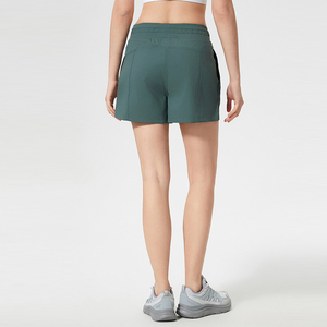 <b>Women</b> Quick Dry Yoga <b>Shorts</b> Sportswear Biker <b>Shorts</b> <b>Gym</b> Wear Leisure <b>Short</b> With Pockets - Product Image 1