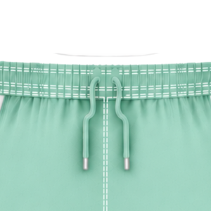 Pantalones Cortos de Rugby Verde Menta y Blanco, Cintura Elástica con Cordón, Ropa Deportiva Ligera para Entrenamiento, Partido y Equipo - Product Image 5