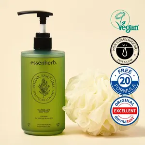 EssenHERB lavaggio giornaliero 500mL Set speciale Tea Tree Acne detergente viso con palla doccia - Product Image 1