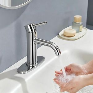 Rubinetto Monocomando in Acciaio Inox Cromato T10 per Lavabo Bagno, Spedizione nel Fine Settimana Non Disponibile - Product Image 4
