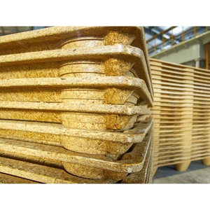 Palet de Madera Reciclada Ligero y Apilable de 4 Entradas, 1200x800x130mm, de una Sola Cara, Fabricado con Madera Prensada Moldeada para Transporte de Carga y Exportación - Product Image 1