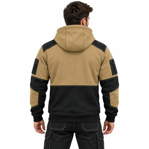 Sudadera con Capucha Reflectante de Forro Polar al por Mayor, Ropa de Trabajo de Seguridad de Algodón para Construcción, Sudadera de Alta Visibilidad para Hombre - Product Image 3
