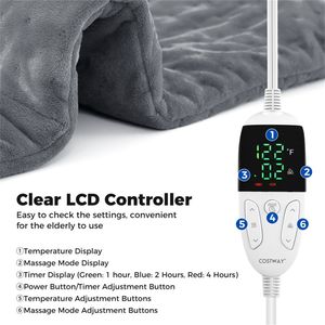 Comodo # # # #   Cuscino Massaggiante con Cuscinetto Riscaldante Elettrico e 2 Massaggiatori - Product Image 4