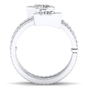 แหวนเพชร REYES รุ่นใหม่ล่าสุด ทองคำแท้ 14K เพชร HPHT CVD ผลิตในห้องปฏิบัติการ รับผลิตแบบ OEM ODM เครื่องประดับสั่งทำพิเศษ ของขวัญวันครบรอบสำหรับผู้หญิง - Product Image 4