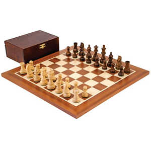 Jeu d'échecs en bois artisanal personnalisé, pièces d'échecs professionnelles Staunton, plateau lourd avec boîte de rangement, jeu d'échecs en cadeau - Product Image 1