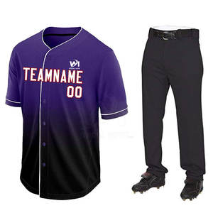 Uniforme de Béisbol de Diseño Nuevo y Alta Calidad, Logotipo y Diseño Personalizados, Servicio OEM - Product Image 1