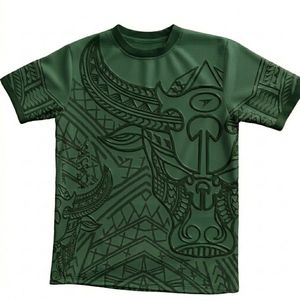 T-shirt de performance personnalisé de style polynésien, vêtements de sport légers pour la salle de sport - Product Image 1
