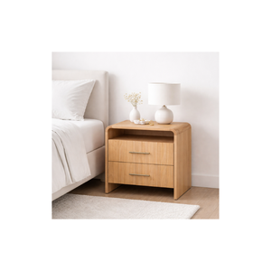 RIVEO RANGE Collection Rustic Design Contemporary Good Quality Bedroom Furniture Bedside <b>Table</b> Wooden Nightstand - Product Image 1