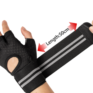 Guantes Antideslizantes para Levantamiento de Pesas con Diseño de Liberación Rápida y Soporte Ajustable para la Muñeca para Entrenamiento en Gimnasio - Product Image 5