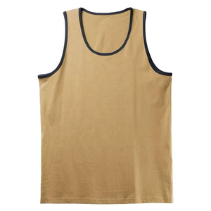 Débardeurs de sport pour hommes avec logo personnalisé sur le devant, pour musculation, fitness, entraînement, vêtements de gym, sous-vêtements, écologiques, 100% coton - Product Image 2