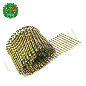 Clavos en Espiral de Acero Industrial de Alta Calidad de 2.75 Pulgadas, Resistentes al Óxido, con Cabeza Recubierta de Cromato Amarillo - Product Image 6