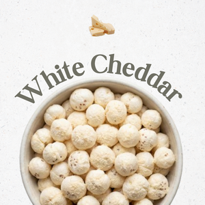 Makhana au fromage cheddar blanc (Noix de renard) |   Graines de lotus grillées, collation au fromage |   Fournisseur en gros de graines de nénuphar aromatisées - Product Image 1