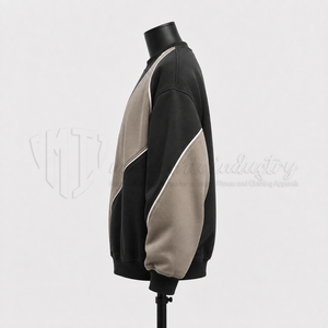 Sudadera Personalizada para Hombre con Bloques de Color, Cuello Redondo, Fabricante de Ropa de Marca Privada OEM - Product Image 4